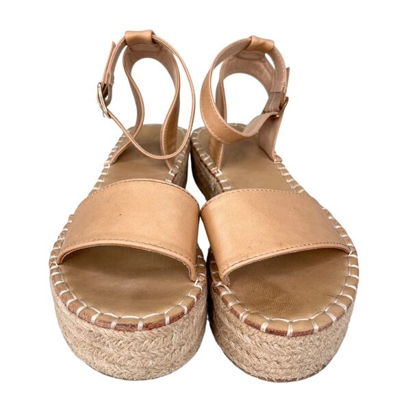 Catherine Malandrino Semiy Platform Sandals 6 Beige Ankle Strap - Picture 11 of 14
